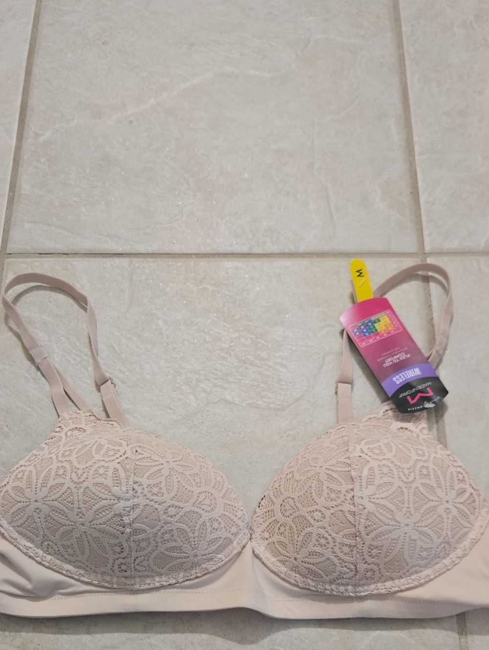 Maidenform Lace Push-Up Bra in Light Nude NWT